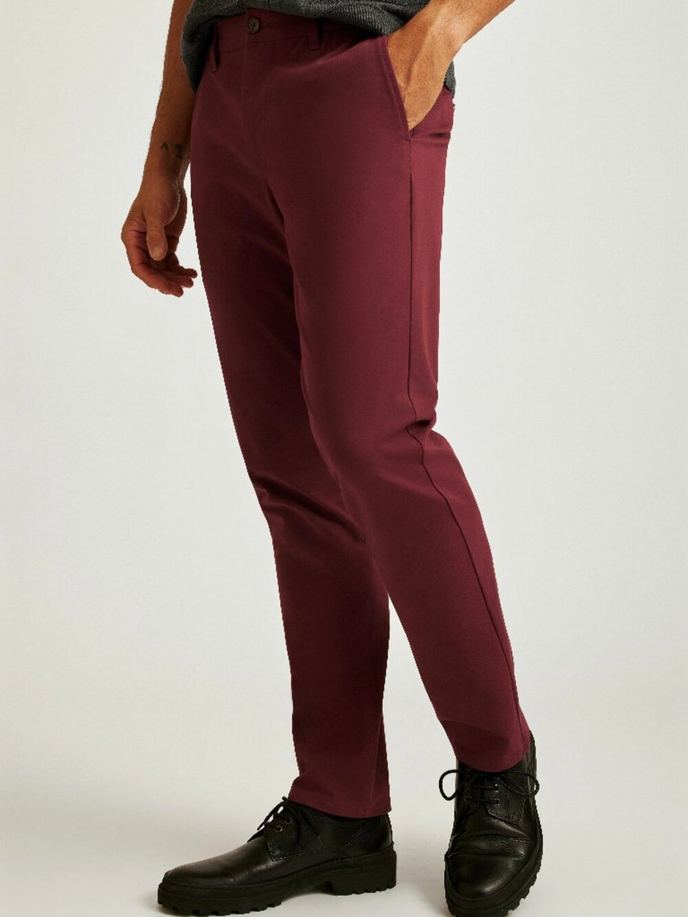 Bonobos Dark Red Slim Stretch Washed 2.0 Chino Pants/14737